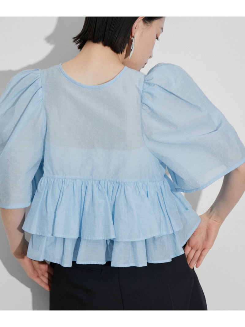 楽天市場】【再入荷・サステナブル】コットンギャザーフリル2WAY