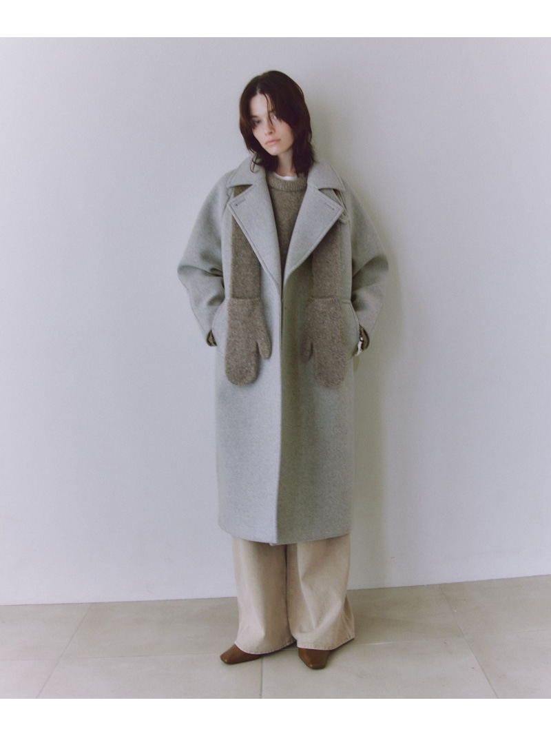 楽天市場】ウールボンディングラグランロングコート ADAM ET ROPE