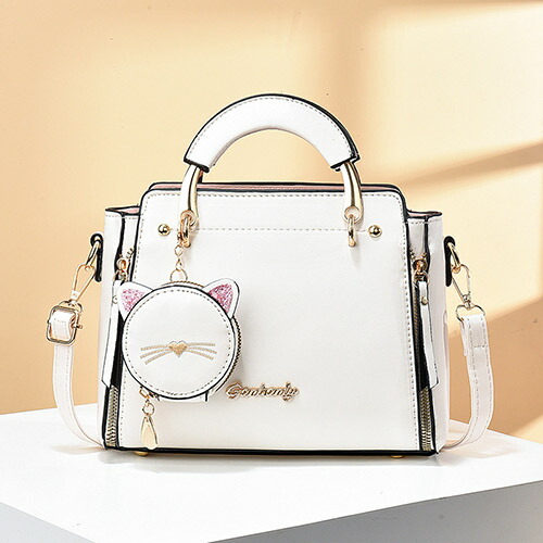 楽天市場】2way ショルダーバッグ レディース 猫 ハンドバッグ 手提げ