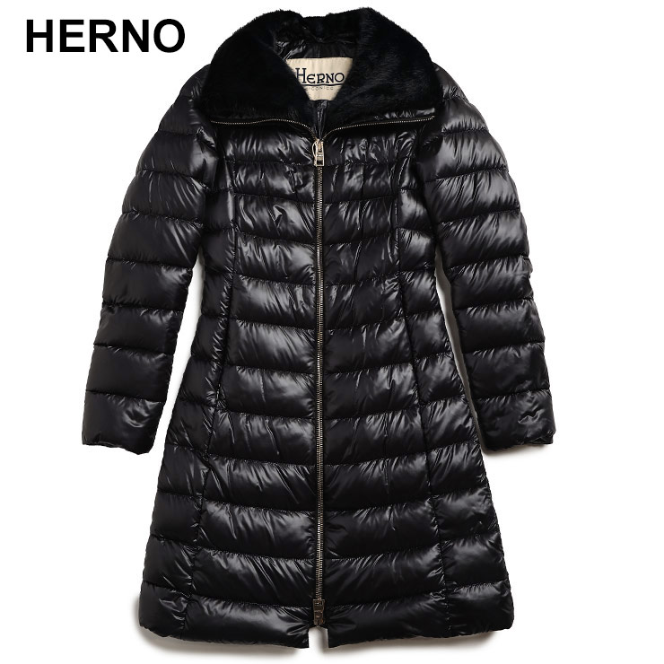 楽天市場】ヘルノ HERNO フェイクファー取り外し フルジップ ダウン