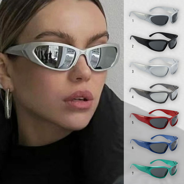 楽天市場】サイバーパンク Y2K サングラス エイリアン サングラス