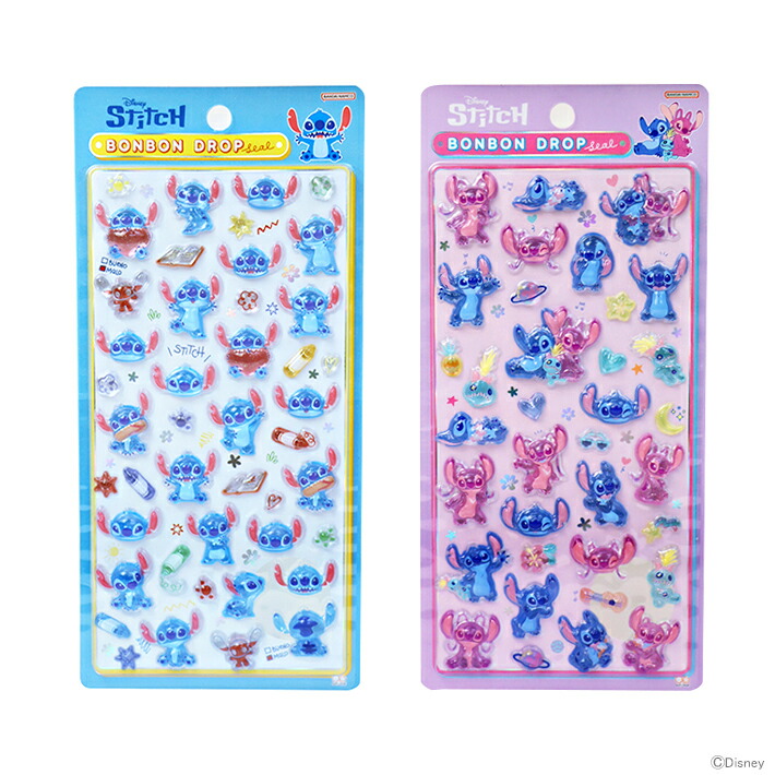 楽天市場】ディズニー リロ&スティッチ ボンボンドロップシール 2柄 [M