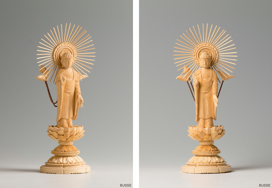 楽天市場】仏像 阿弥陀如来 東 ヒノキ製 丸座 3寸 真宗大谷派/東派