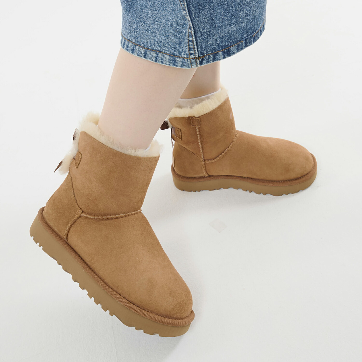 楽天市場】UGG MINI BAILEY BOW アグ ムートン ブーツ ミニ ベイリー