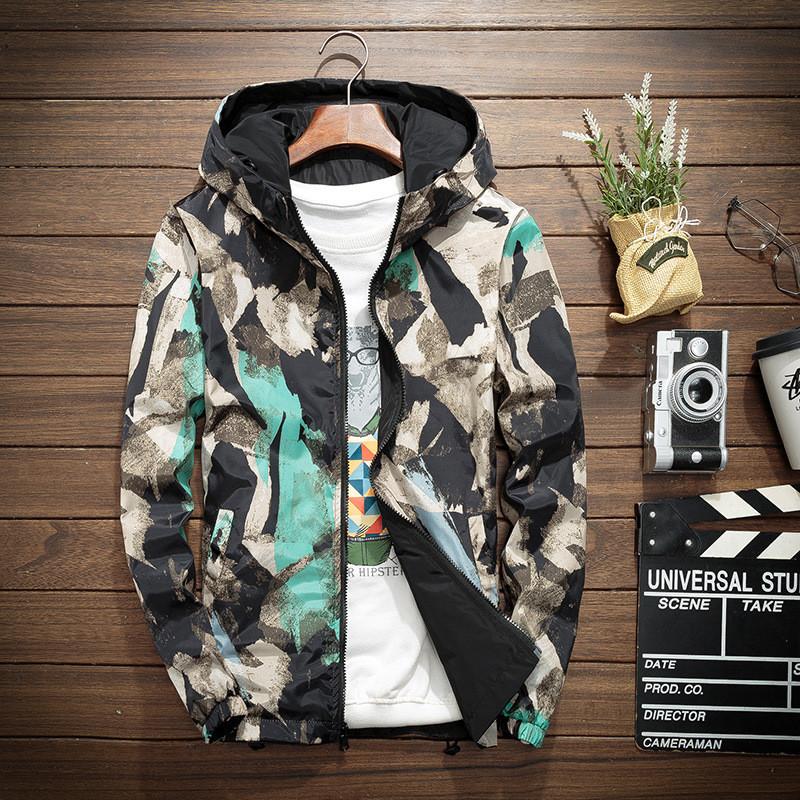 楽天市場】メンズ マウンテンパーカー ウインドブレーカー 迷彩柄