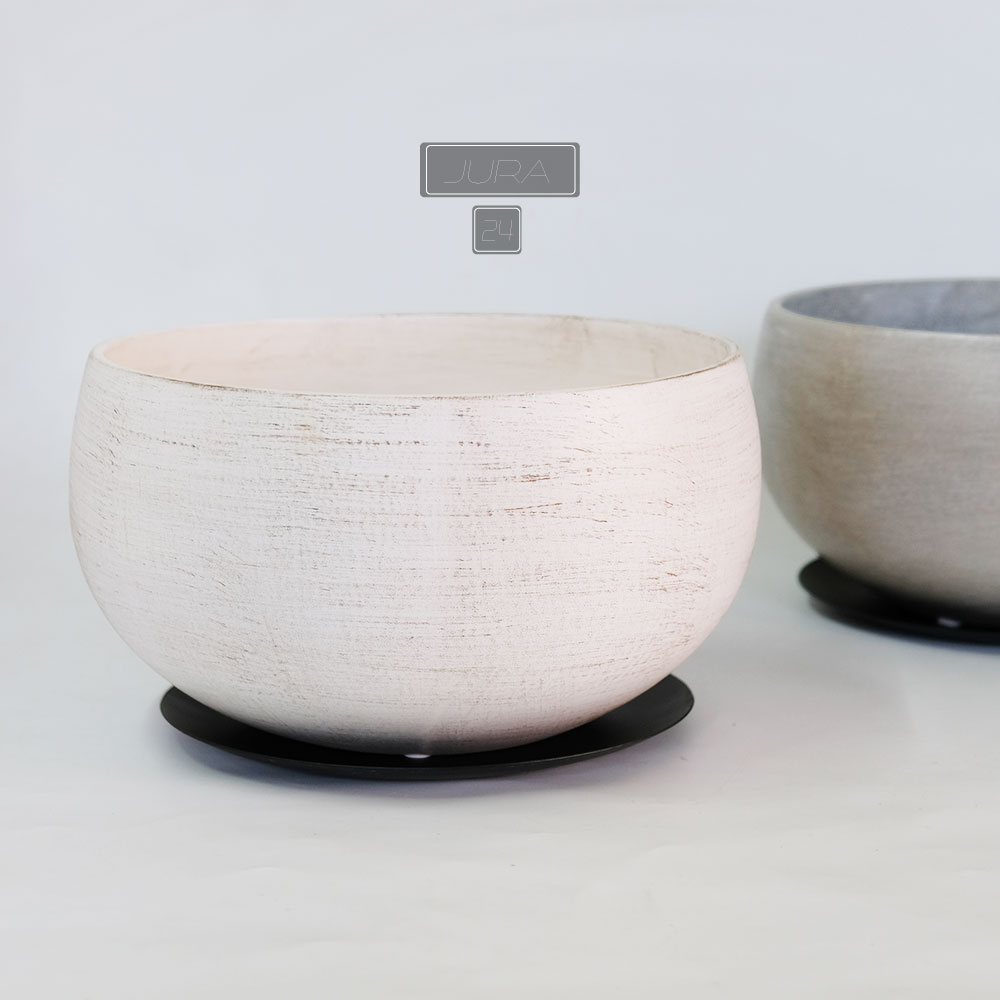 楽天市場】植木鉢 おしゃれ ジュラ18から24 アイアンソーサー付 受皿付