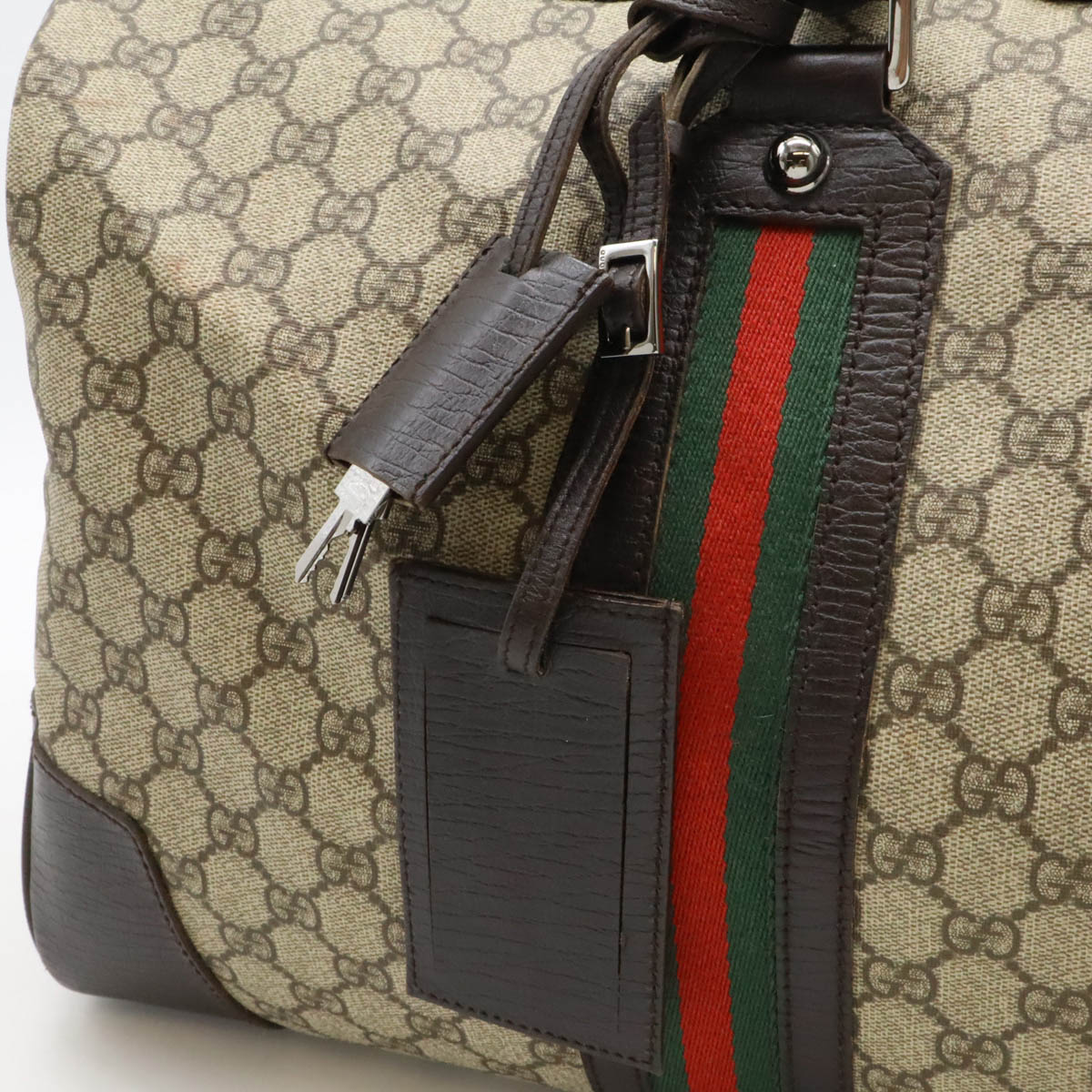 楽天市場】GUCCI グッチ GGスプリーム シェリーライン ボストンバッグ
