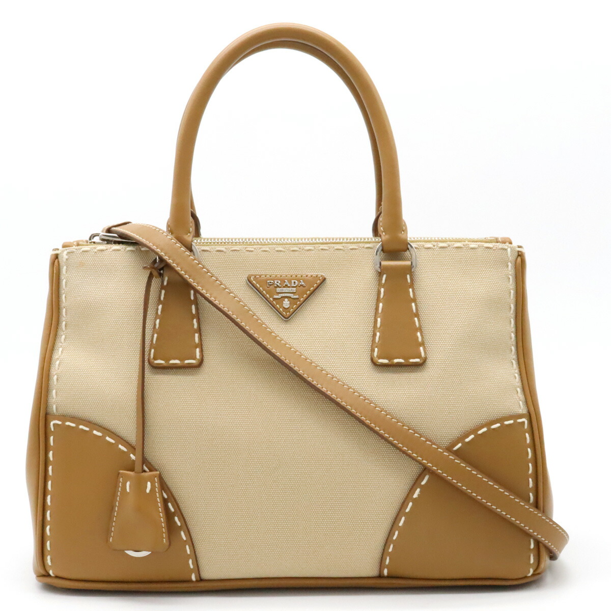 楽天市場】【バッグ】PRADA プラダ CANAPA カナパ CITY CAL ステッチ