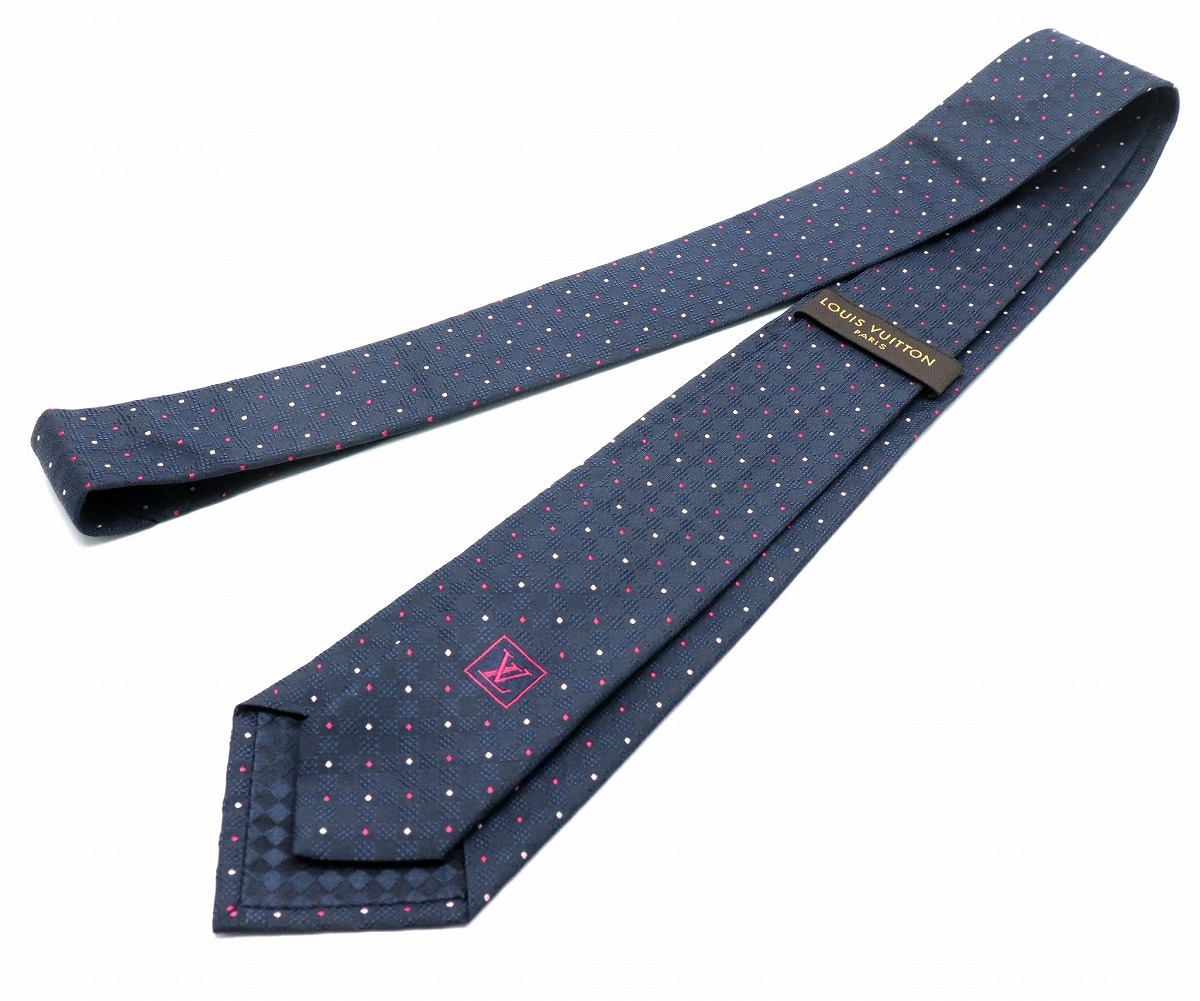 楽天市場】LOUIS VUITTON ルイ ヴィトン ネクタイ シルク100% ドット柄