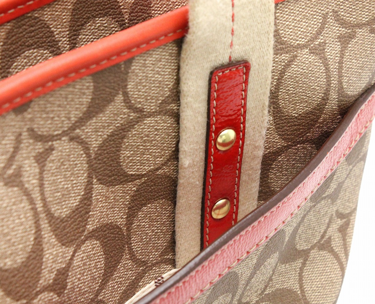 楽天市場】【バッグ】COACH コーチ シグネチャー ヘリテージストライプ