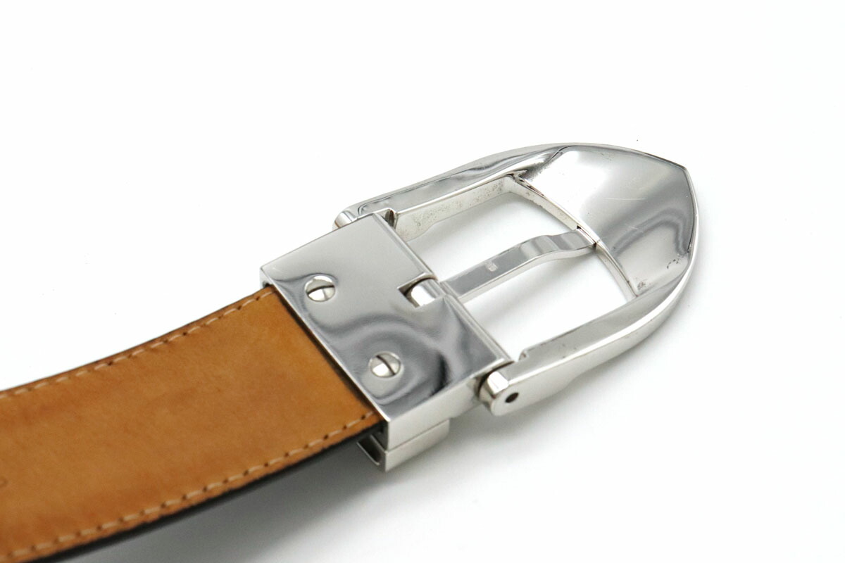 LOUIS VUITTONサンチュール クラシック エピ レザーベルト シルバー