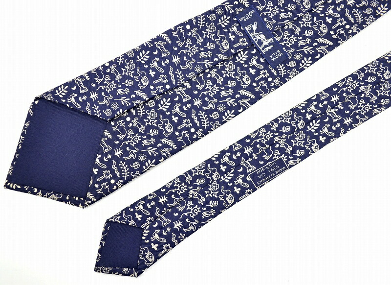 楽天市場】HERMES エルメス ネクタイ 動物 総柄 アニマルモチーフ