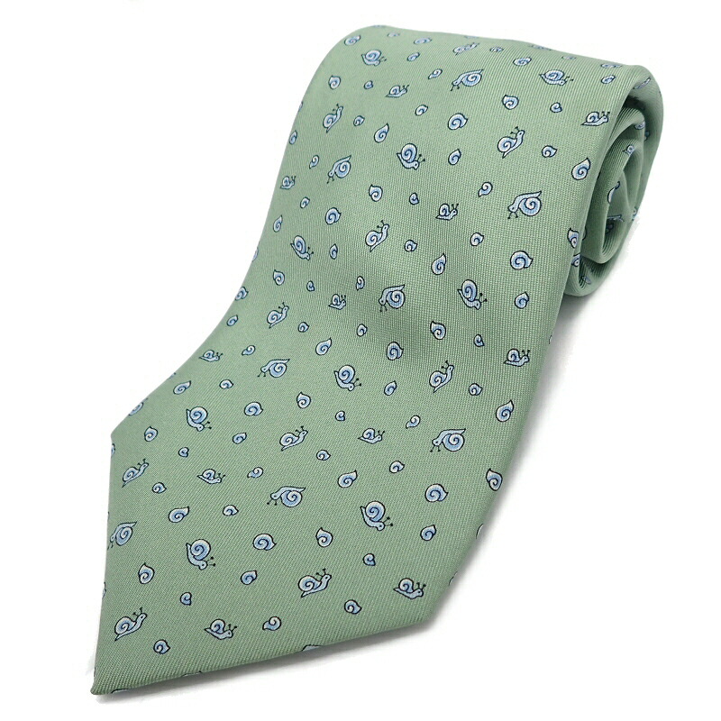 楽天市場】HERMES エルメス ネクタイ シルク100% カタツムリ モチーフ