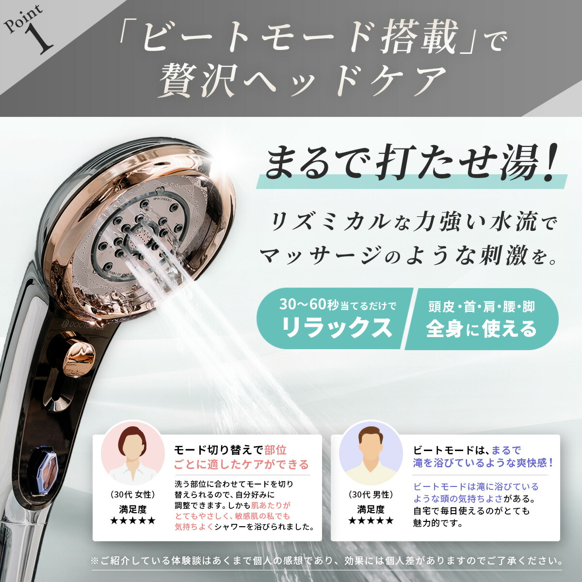 楽天市場】【サンキュークーポン配布中】シャワーヘッド 頭皮ケア