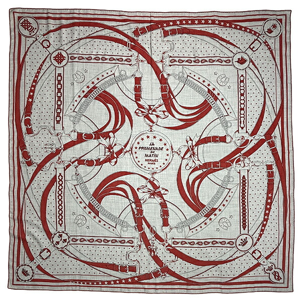 楽天市場】【美品】 エルメス ショール カレ ジェアン 140 朝の散歩