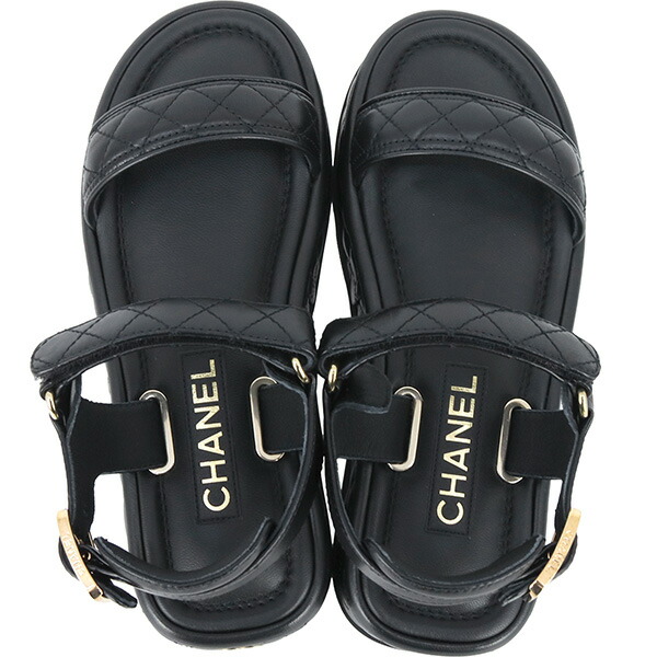 楽天市場】【10%OFF】 シャネル サンダル 37Cサイズ 約24cm マトラッセ