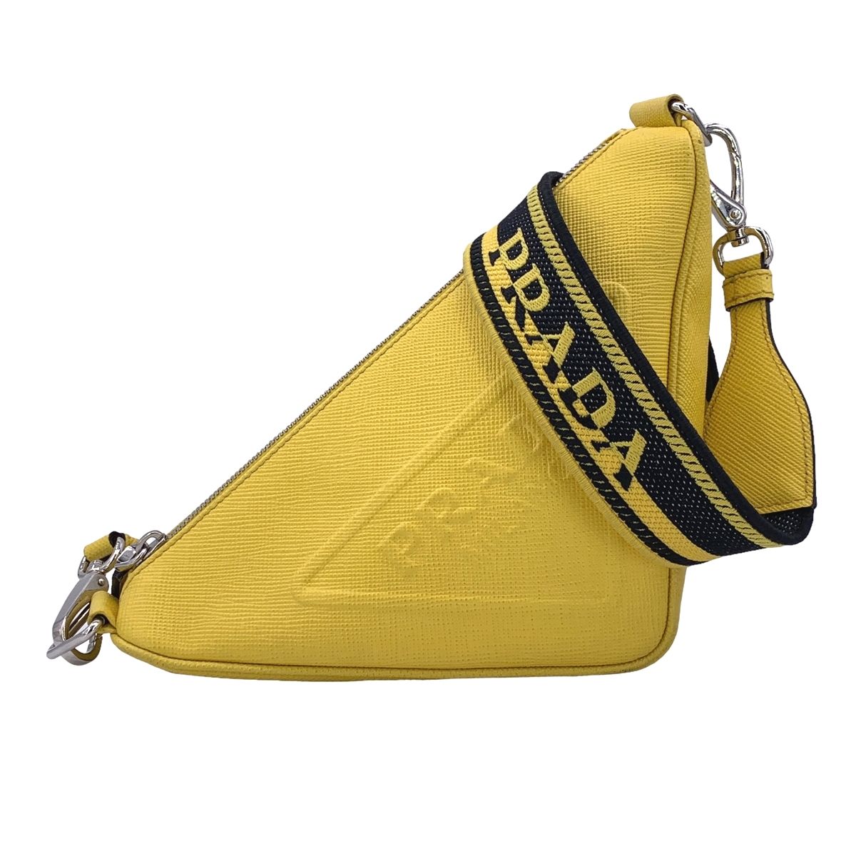 楽天市場】【中古】 PRADA プラダ トライアングル サフィアーノレザー
