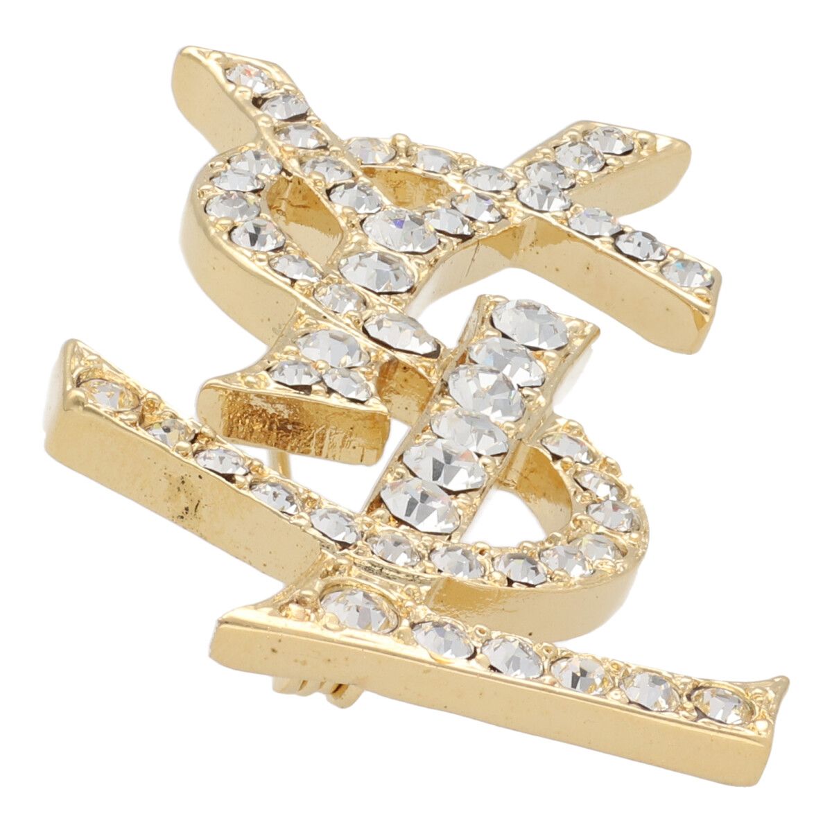 楽天市場】【中古】 Saint Laurent サンローラン YSLブローチ ブローチ