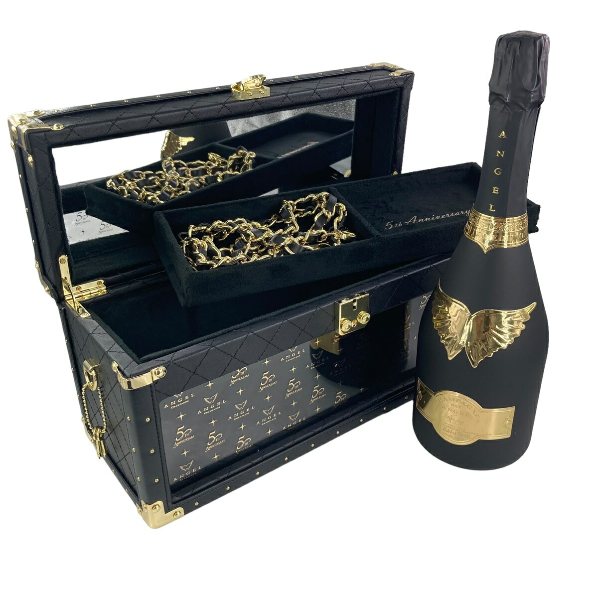 楽天市場】エンジェル シャンパン 5周年記念 〈レザーラッチタイプ〉箱