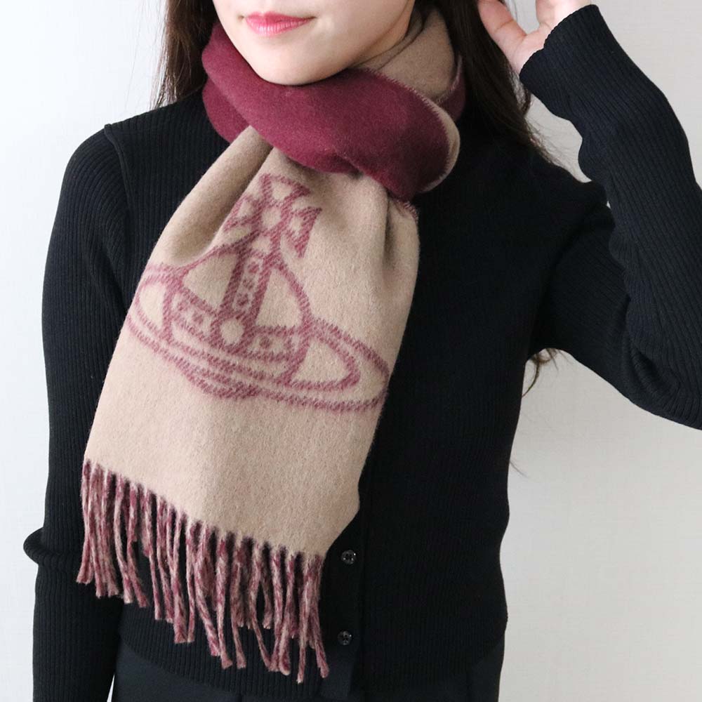 ナッカン様ヴィヴィアンウエストウッドグラデーションマフラーオーヴ