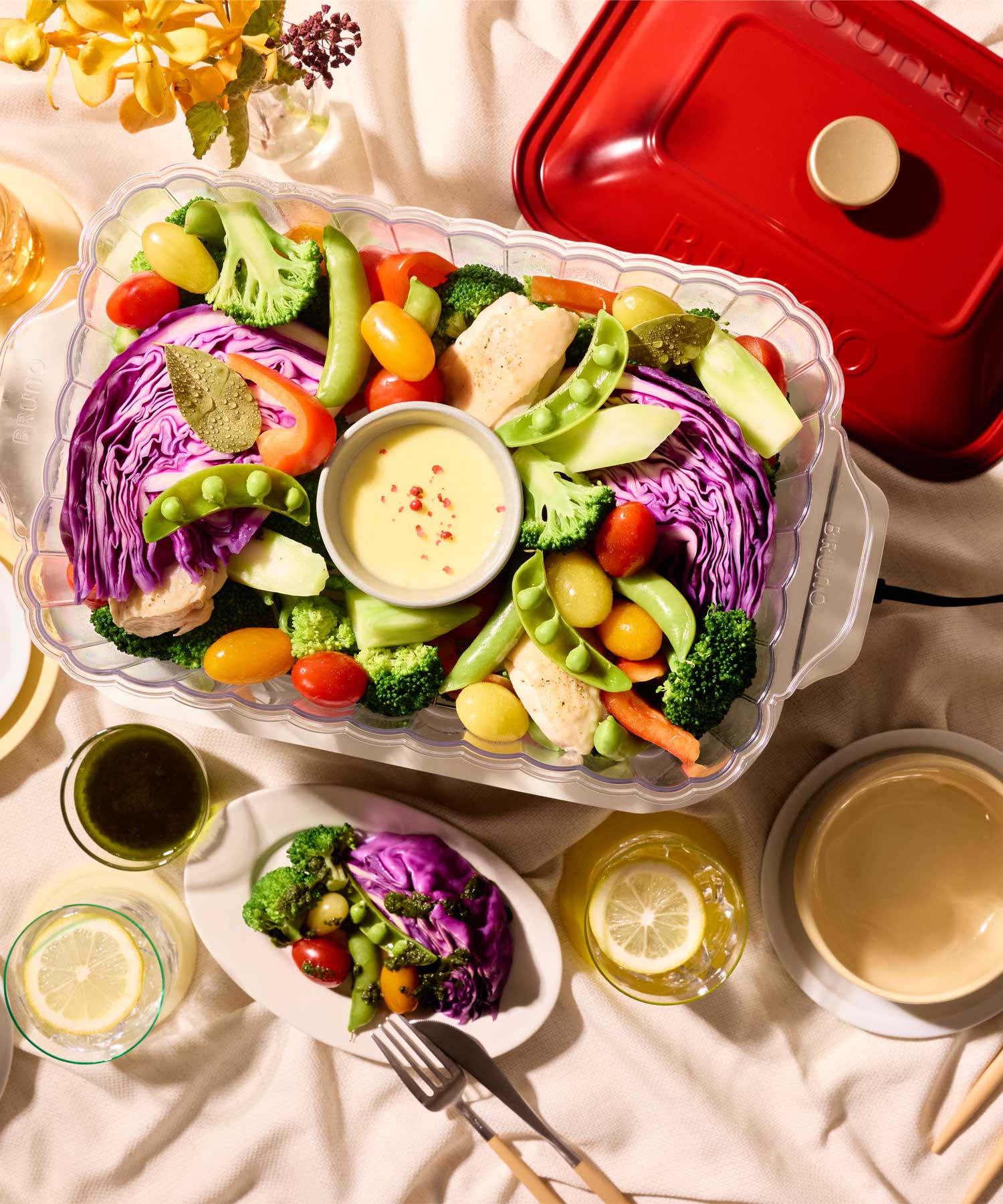 楽天市場】【公式】BRUNO コンパクトホットプレート用スチーマー(1段