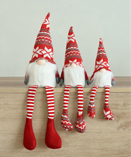 楽天市場】クリスマス ノルディック 足ブラ サンタ M 人形 オブジェ