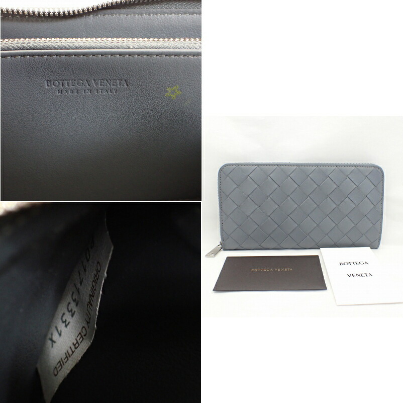 楽天市場】ボッテガヴェネタイントレチャートラウンドファスナー長財布