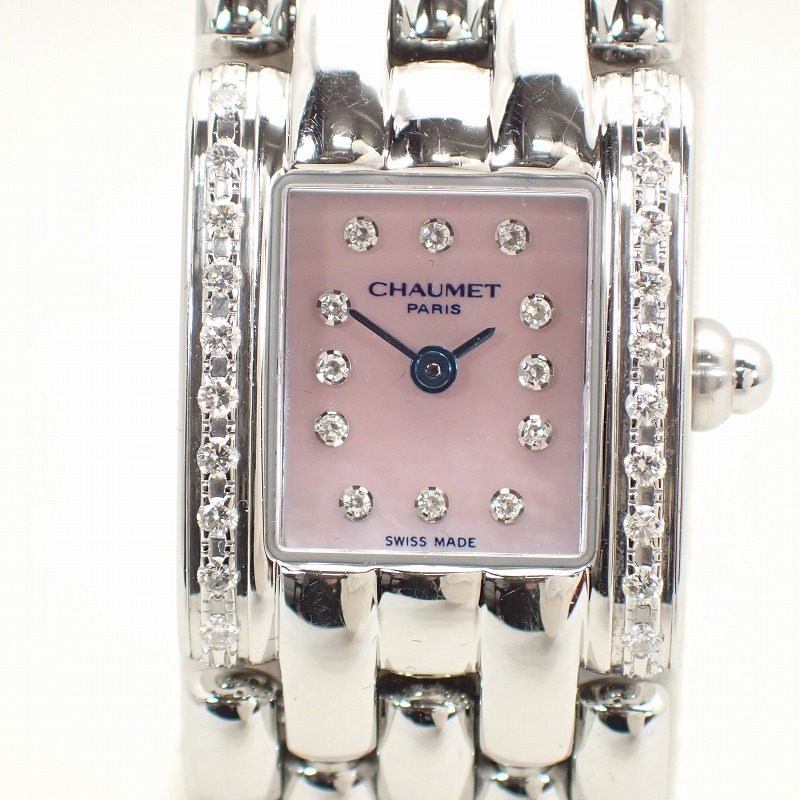 楽天市場】ショーメ【CHAUMET】ケイシスSSダイヤベゼルダイヤ12Pピンク