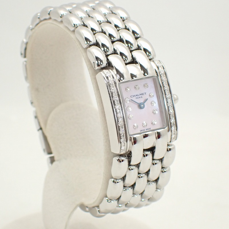楽天市場】ショーメ【CHAUMET】ケイシスSSダイヤベゼルダイヤ12Pピンク