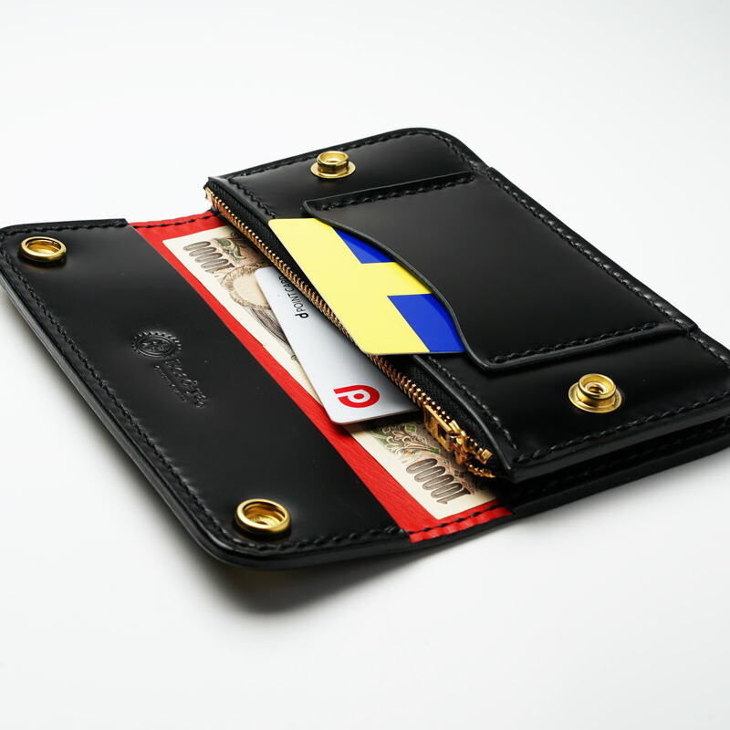 楽天市場】トラッカーズウォレット コードバン 黒【長財布/ロング