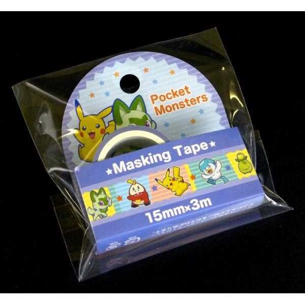 楽天市場】マスキングテープ ポケモンA 1.5cm×長さ3m (100円ショップ