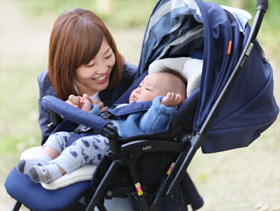 楽天市場】カルフィット グラン A型ベビーカー 1ヶ月頃から3才まで 両