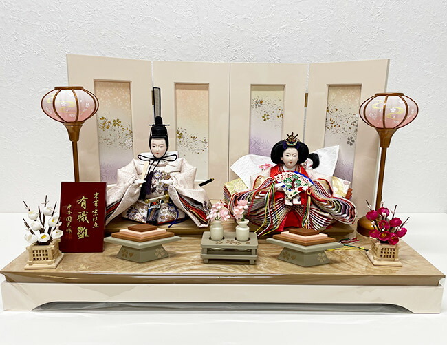 楽天市場】雛人形 平安関光作 白鳳刺繍 親王飾り【G24120】お雛様 平