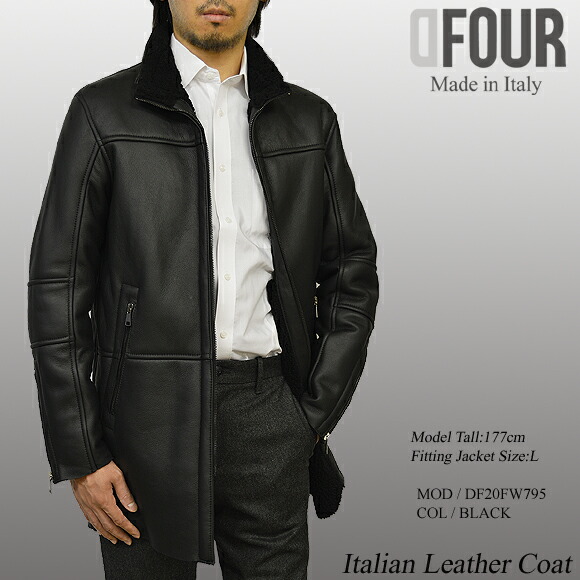 楽天市場】ムートンコート メンズ イタリア製 本革 ムートンジャケット