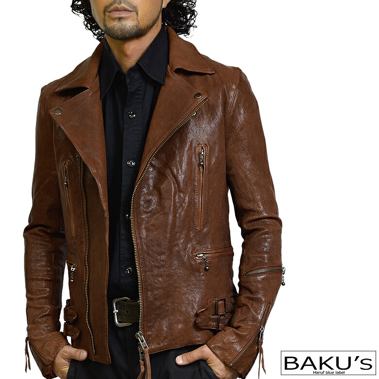 楽天市場】ダブルライダース メンズ ライダースジャケット レザー