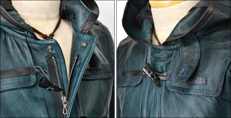 楽天市場】ダッフルコート メンズ 本革 レザージャケット ライダース