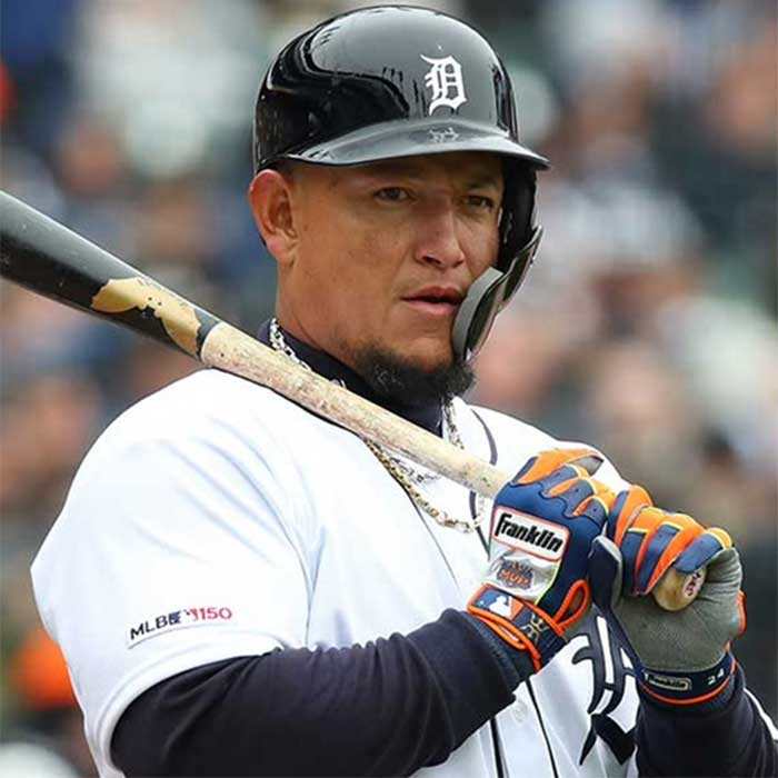 ミゲルカブレラ実使用サイン入りバッティンググローブ