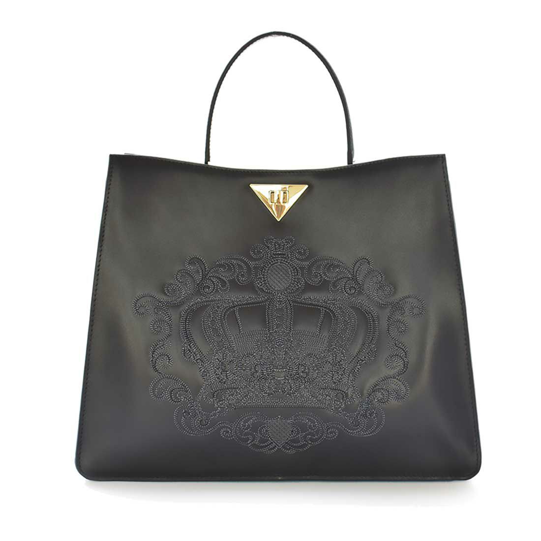 楽天市場】otaniryuji クラウンモチーフ刺繍入り2wayレザートート