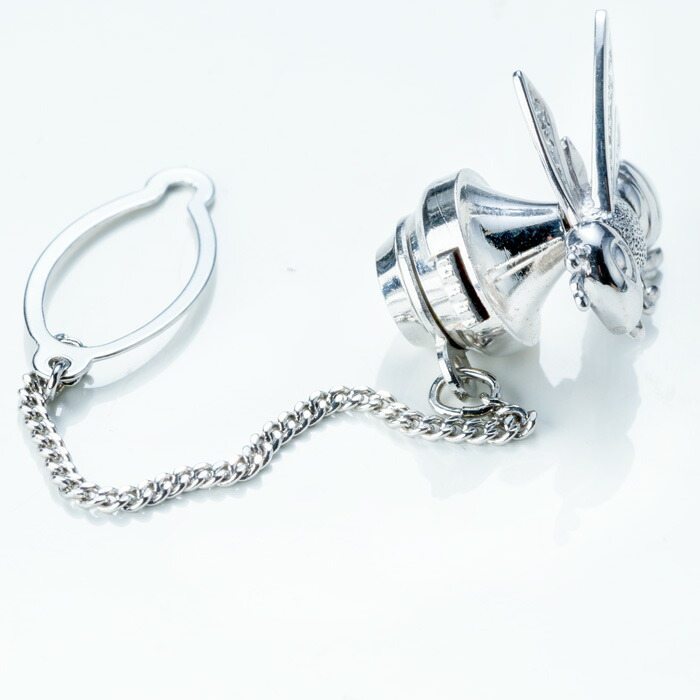 楽天市場】K18WG ハチ 天然 ダイヤモンド タイピン タイタック 蜂 K18