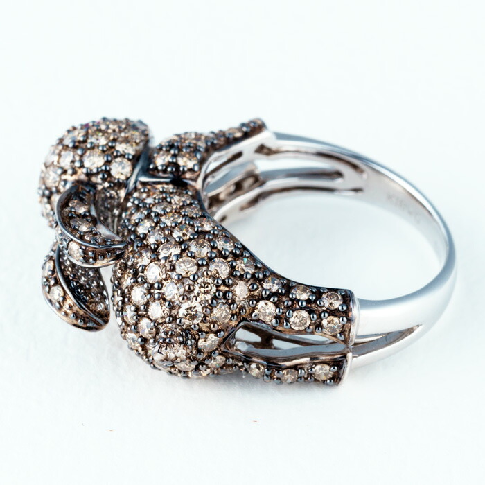 楽天市場】【スーパーSALE限定クーポン】 K18WG 18金 ブラウン