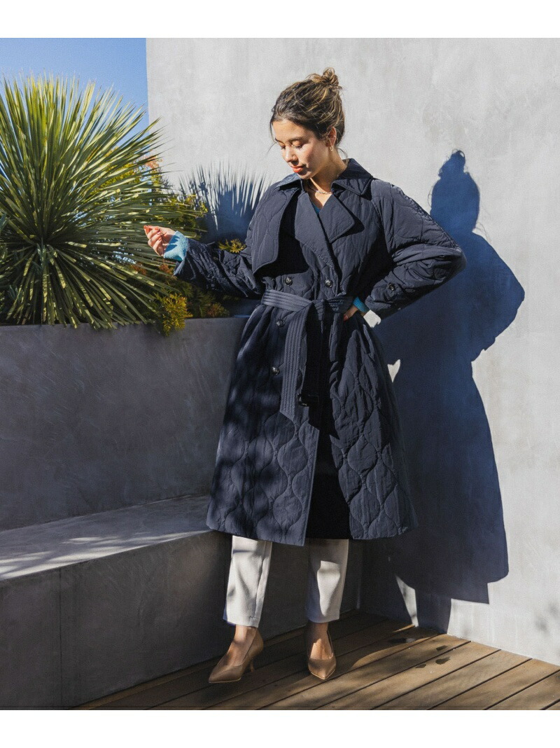 楽天市場】【SALE／50%OFF】(W)キルティングトレンチコート BAYFLOW