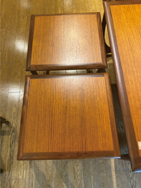 人気！コンパクト G-Plan 木製ネストテーブル 3点セット ブラウン