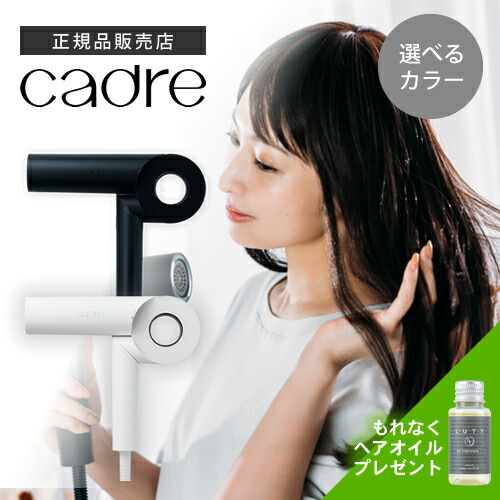 楽天市場】【選べるカラー/送料無料/ヘアオイル付き】cadre hair dryer