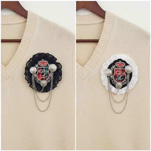 楽天市場】エンブレム チェーン ブローチ ピンお誕生日 お祝い会