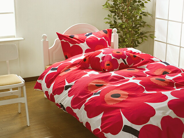 マリメッコ ウニッコ 布団カバー ダブル ブルー マリメッコ 布団カバー