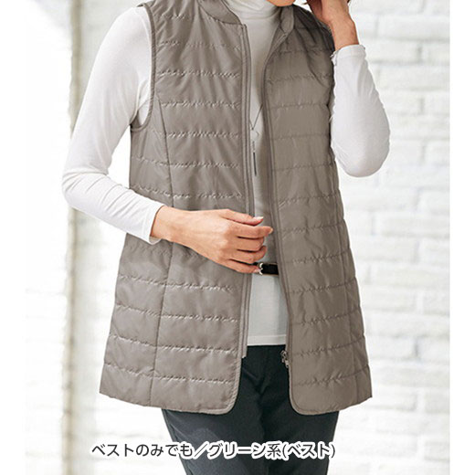 楽天市場】ハーフコート 蓄熱中わた入ベスト付3WAY防風コート(M