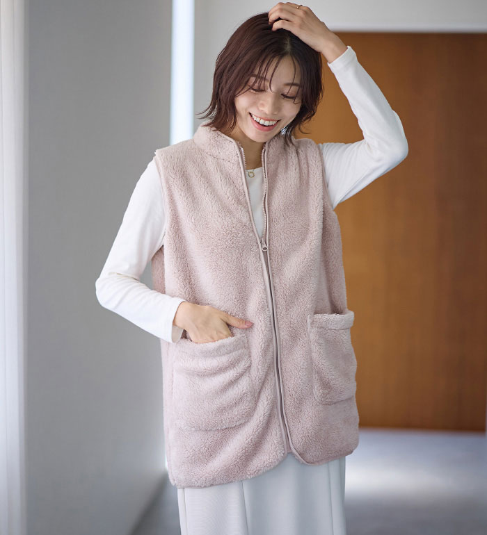 楽天市場】＼まとめ買い最大2000円OFFクーポン／ベスト ふわふわ暖か