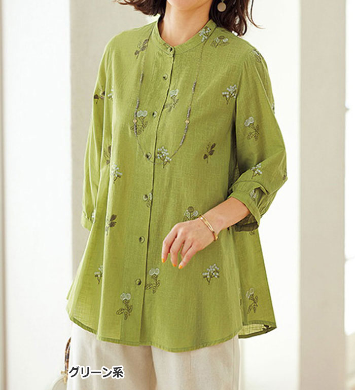 楽天市場】【期間限定：3289円→1639円！】ブラウス 綿100％スラブ