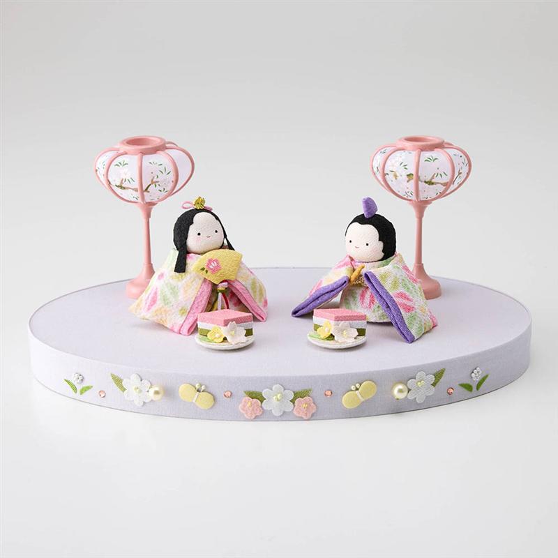 楽天市場】日本製 手作り にっこり 雛人形の 親王飾りセット（ぼんぼり