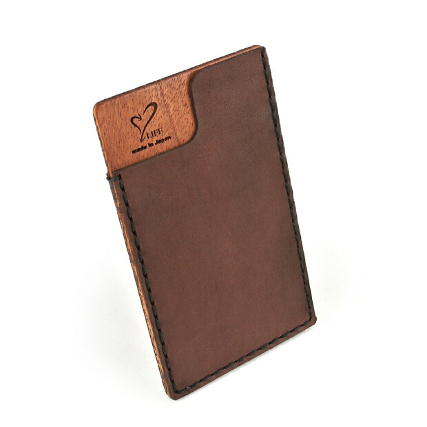 楽天市場】LIFE ライフ 木製カードケース card-06 / リアルウッド 刻印